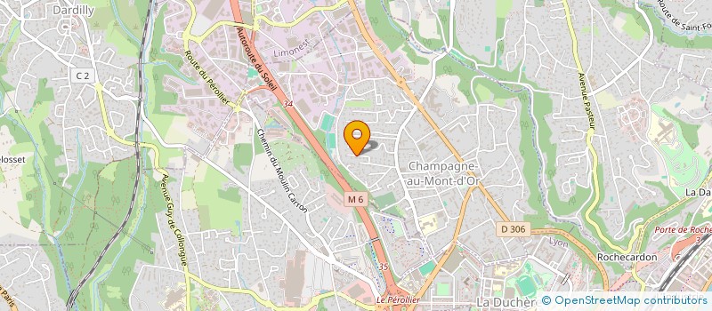 localisation de l'entreprise ADVIZI à CHAMPAGNE-AU-MONT-D'OR