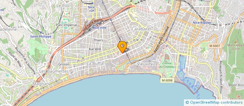 localisation de l'entreprise ADVP  NICE