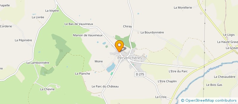 localisation de l'entreprise ADVTP à PERVENCHERES