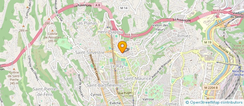 localisation de l'entreprise ADVVISIO  NICE