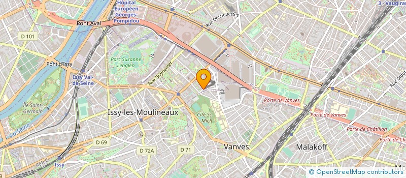 localisation de l'entreprise ADVYTEAM OUTSOURCING SERVICES à ISSY-LES-MOULINEAUX