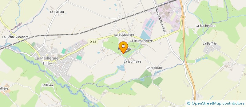 localisation de l'entreprise ADVZ  LA MEILLERAIE-TILLAY