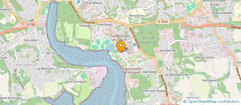 localisation de l'entreprise ADWAVE à QUIMPER