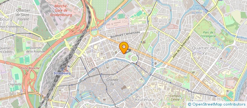 localisation de l'entreprise ADWEBSTRATEGIE à STRASBOURG