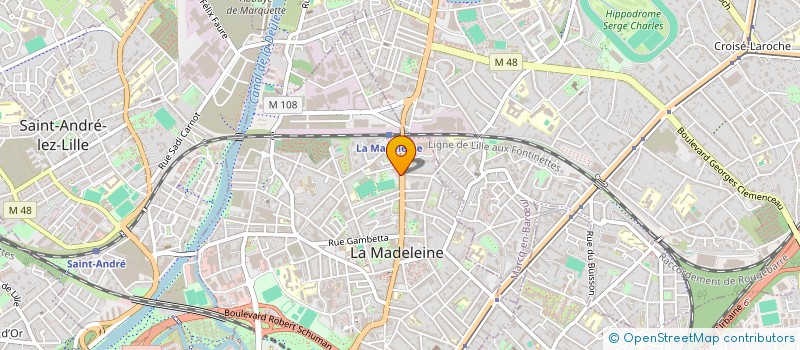 localisation de l'entreprise ADWIN à LA MADELEINE