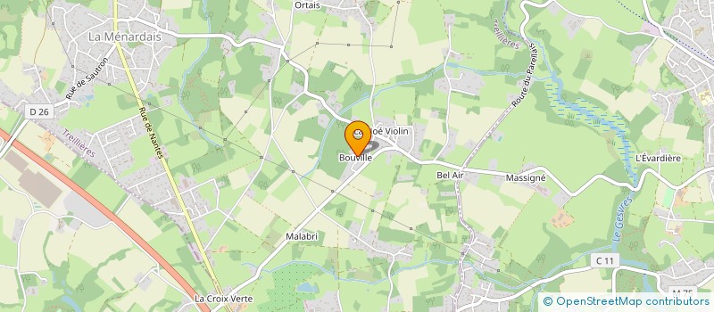 localisation de l'entreprise ADWIN EXPERTISE à TREILLIERES