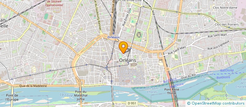 localisation de l'entreprise ADWORK'S 16 à ORLEANS