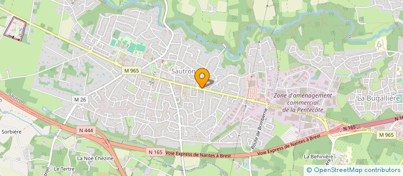 localisation de l'entreprise ADX AUTO SARL à SAUTRON