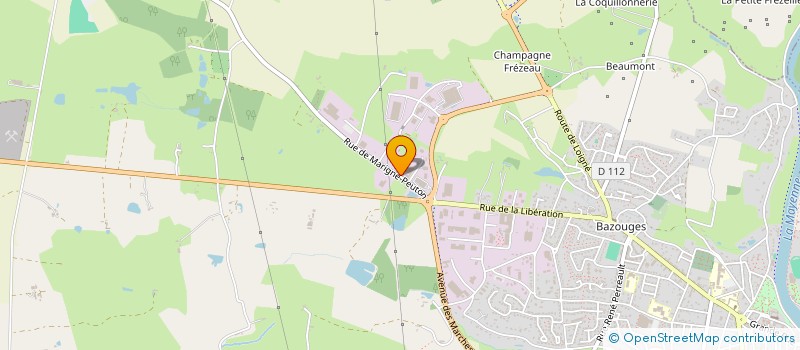 localisation de l'entreprise ADX CFA à CHATEAU-GONTIER-SUR-MAYENNE