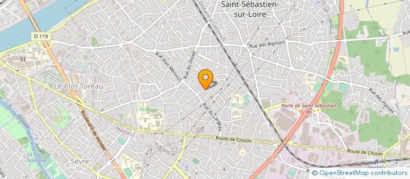 localisation de l'entreprise ADX SYSTEMES à SAINT-SEBASTIEN-SUR-LOIRE