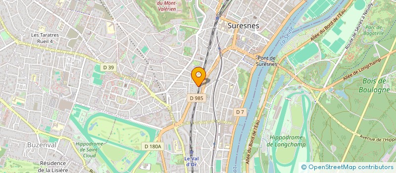 localisation de l'entreprise ADXEL à SURESNES