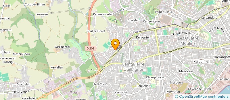 localisation de l'entreprise ADY à BREST