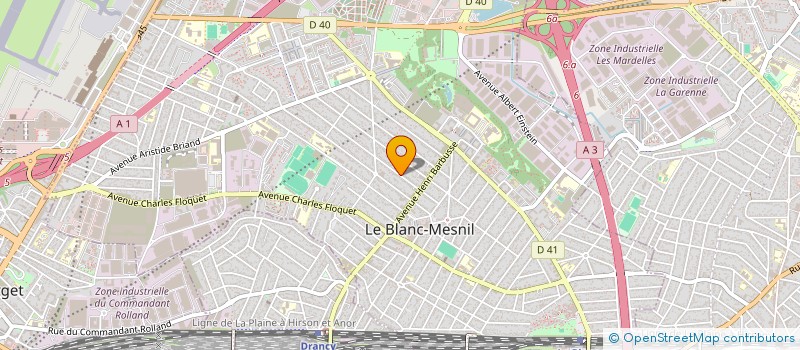 localisation de l'entreprise ADY RENOV à LE BLANC-MESNIL