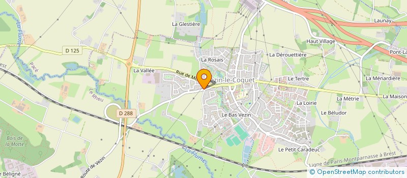 localisation de l'entreprise ADYAK  VEZIN-LE-COQUET