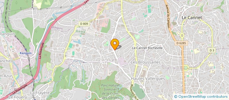 localisation de l'entreprise ADYMAN à LE CANNET