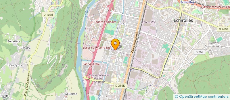 localisation de l'entreprise ADYOM INFORMATIQUE à ECHIROLLES