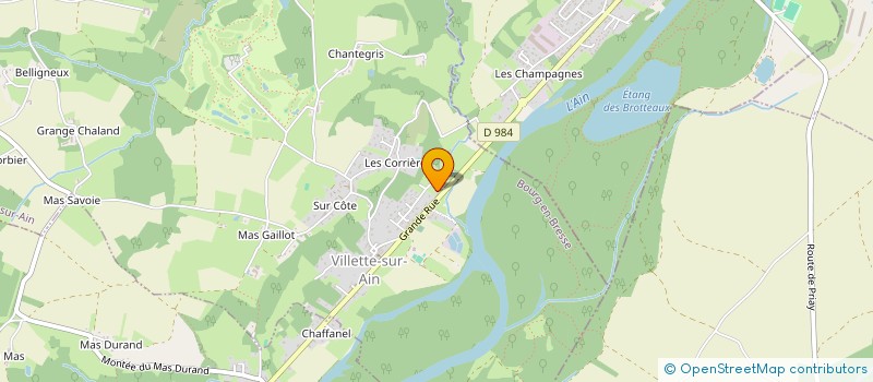 localisation de l'entreprise ADYPOSE à VILLETTE-SUR-AIN