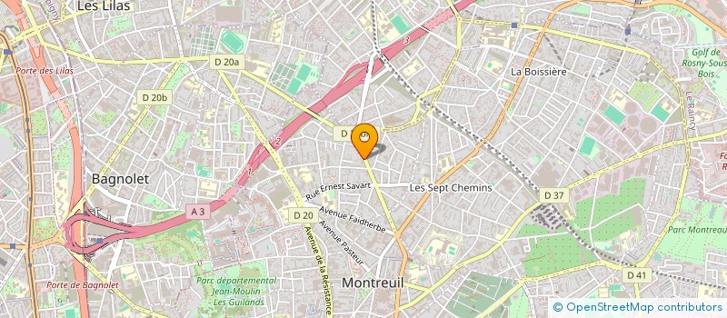 localisation de l'entreprise ADYS SECURITE  MONTREUIL