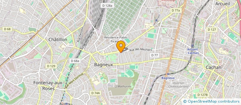 localisation de l'entreprise ADYSSO TRANSPORT à BAGNEUX