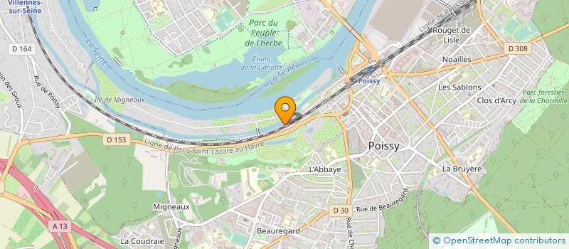 localisation de l'entreprise ADYTECH à POISSY