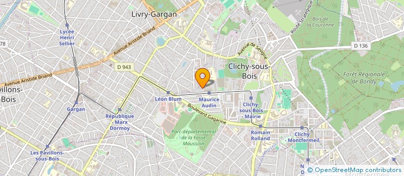 localisation de l'entreprise ADYTRANS à CLICHY-SOUS-BOIS