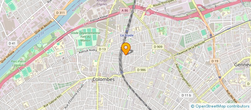 localisation de l'entreprise ADYTUM 808 à COLOMBES