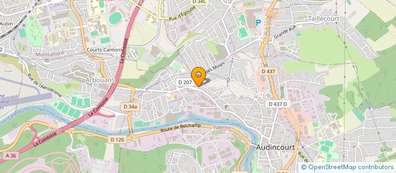 localisation de l'entreprise ADYYL  AUDINCOURT