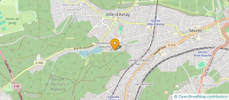 localisation de l'entreprise ADZ CONSULTING à SEVRES