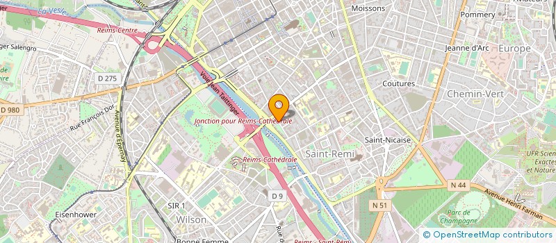 localisation de l'entreprise ADZ ISOLATION à REIMS
