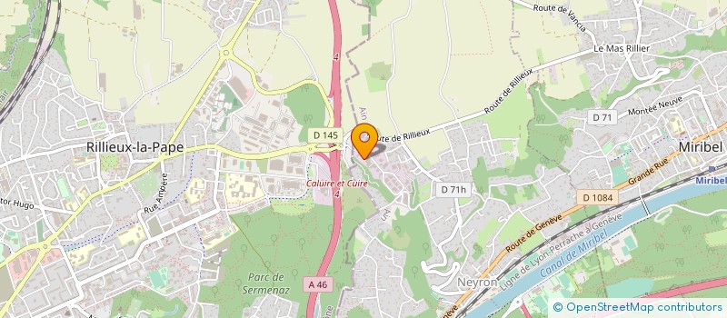 localisation de l'entreprise ADZO à NEYRON