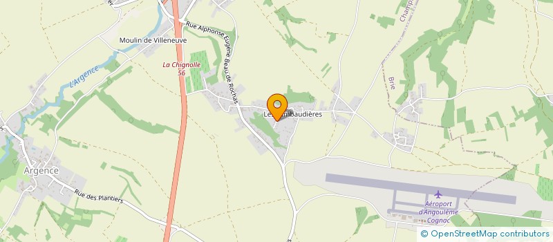 localisation de l'entreprise AE 16 à CHAMPNIERS