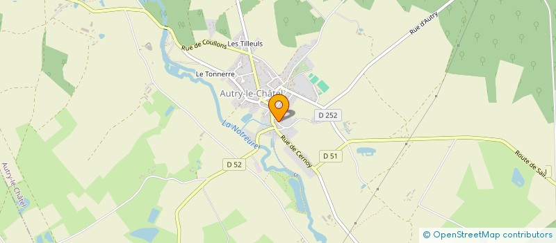 localisation de l'entreprise AE 2 L SARL à AUTRY-LE-CHATEL