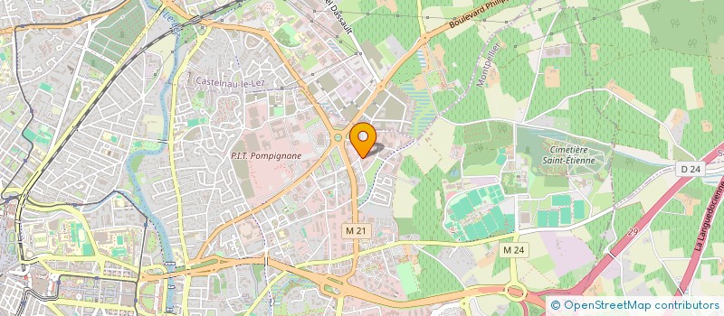 localisation de l'entreprise AE 343 à MONTPELLIER