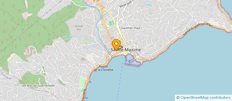 localisation de l'entreprise AE à SAINTE-MAXIME