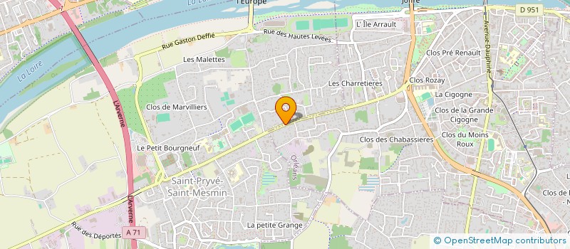 localisation de l'entreprise AE à ORLEANS