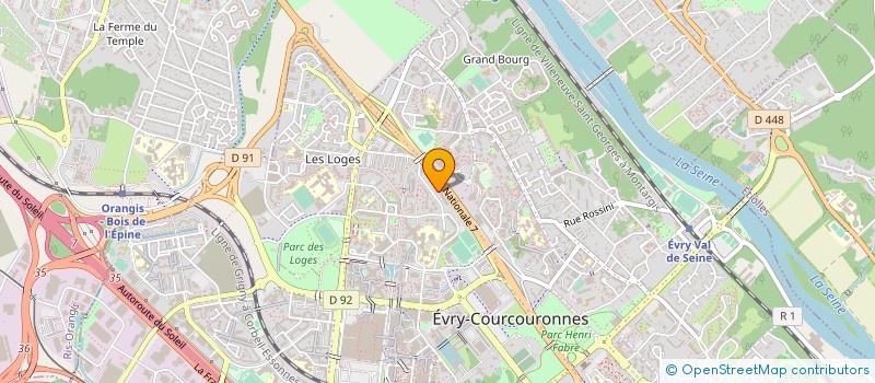 localisation de l'entreprise AE AMBULANCE DE L'ESSONNE à EVRY-COURCOURONNES