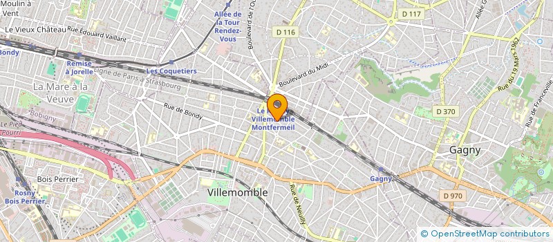 localisation de l'entreprise AE AUDITION à VILLEMOMBLE