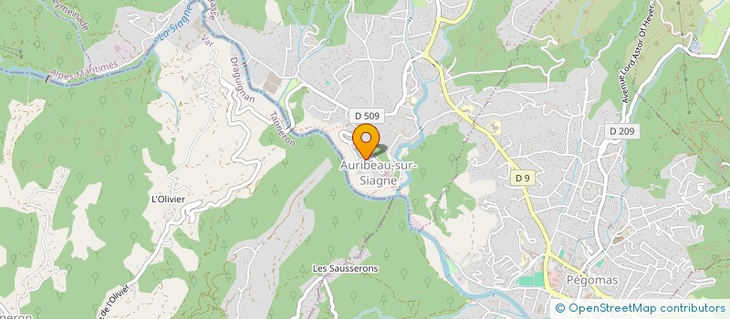 localisation de l'entreprise AE AUTOMOBILES  AURIBEAU-SUR-SIAGNE