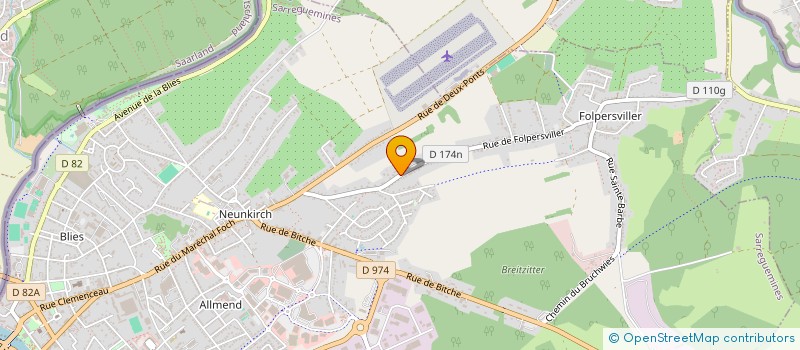 localisation de l'entreprise AE-AUTOS  SARREGUEMINES