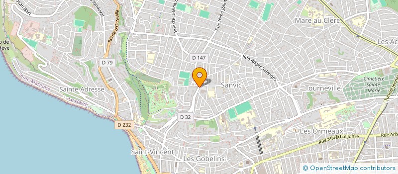 localisation de l'entreprise AE BOUCHERIE SANVICAISE à LE HAVRE