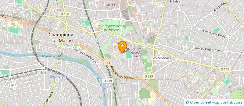 localisation de l'entreprise AE-BTP à CHAMPIGNY-SUR-MARNE