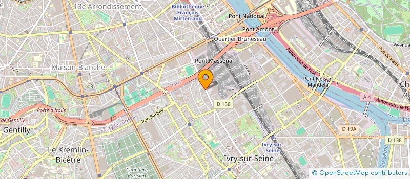 localisation de l'entreprise AE CAPITAL  IVRY-SUR-SEINE