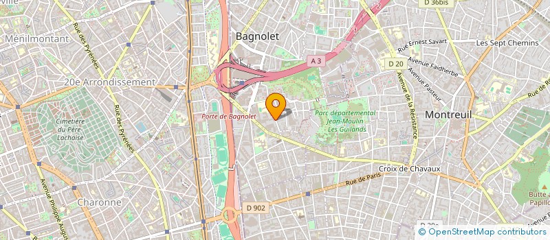 localisation de l'entreprise AE CHESSY - APPAREILLAGE ELECTRIQUE à BAGNOLET