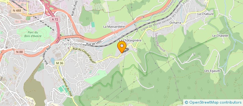localisation de l'entreprise AE CONCEPT à SAINT-ETIENNE