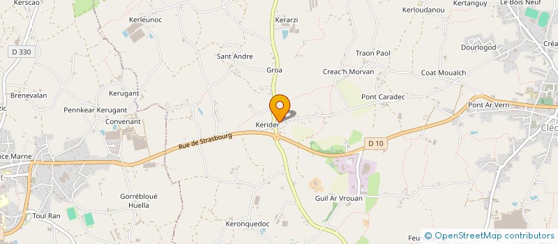 localisation de l'entreprise AE CREATION  CLEDER