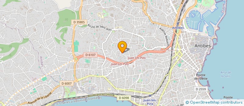 localisation de l'entreprise AE-DISTRIBUTION à ANTIBES