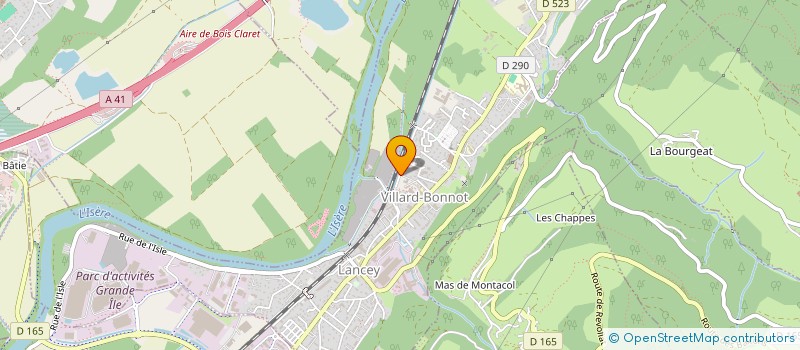 localisation de l'entreprise AE FORM' CONCEPT  VILLARD-BONNOT