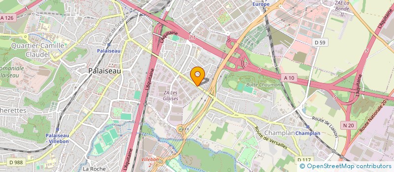 localisation de l'entreprise AE FORMATION  PALAISEAU