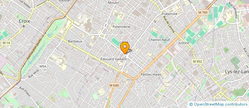 localisation de l'entreprise AE FRITERIE  ROUBAIX