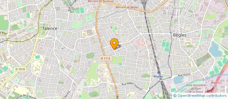 localisation de l'entreprise AE HOLDING à BEGLES